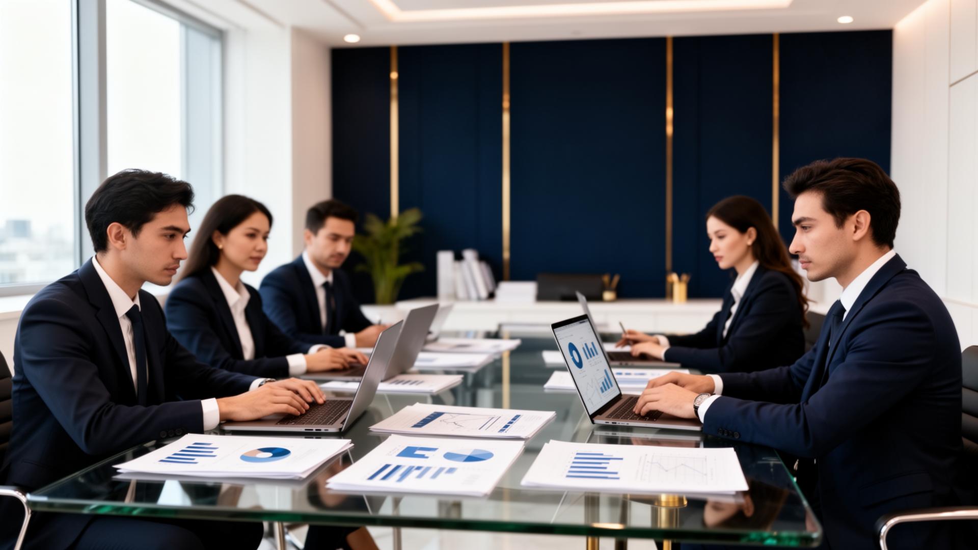 Equipe da Lumini Contabilidade em escritório moderno